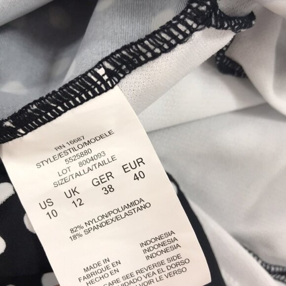 Swim Solutions Printed Halter Tankini Top - Picture 8 of 8